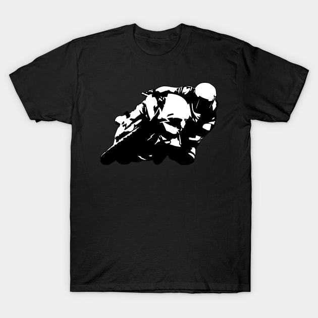 Sportbike Racing Motorcycle T-Shirt by hobrath